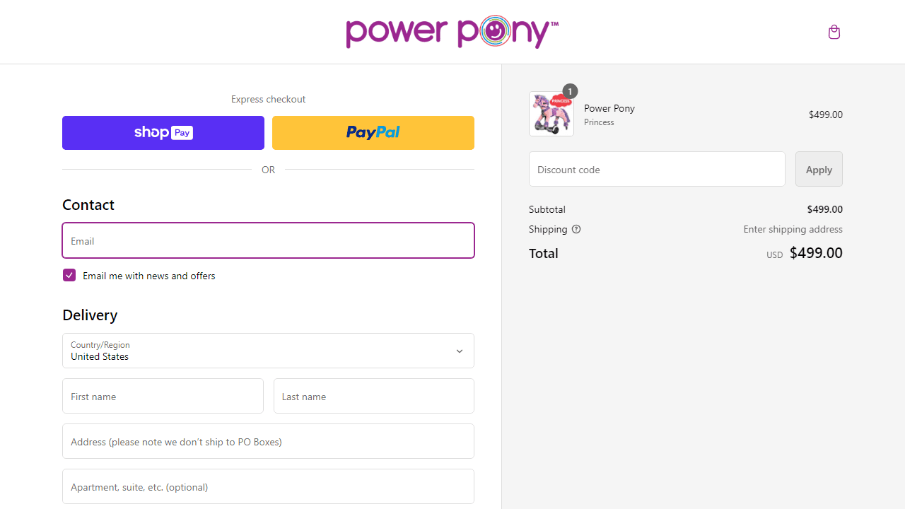 How to apply Power Pony coupon code